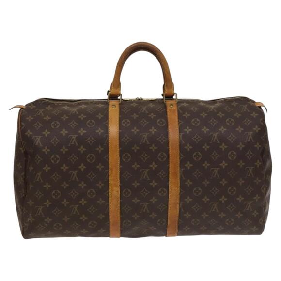 LOUIS VUITTON Monogram Keepall 55 Boston Bag M41424 - Picture 2 of 16